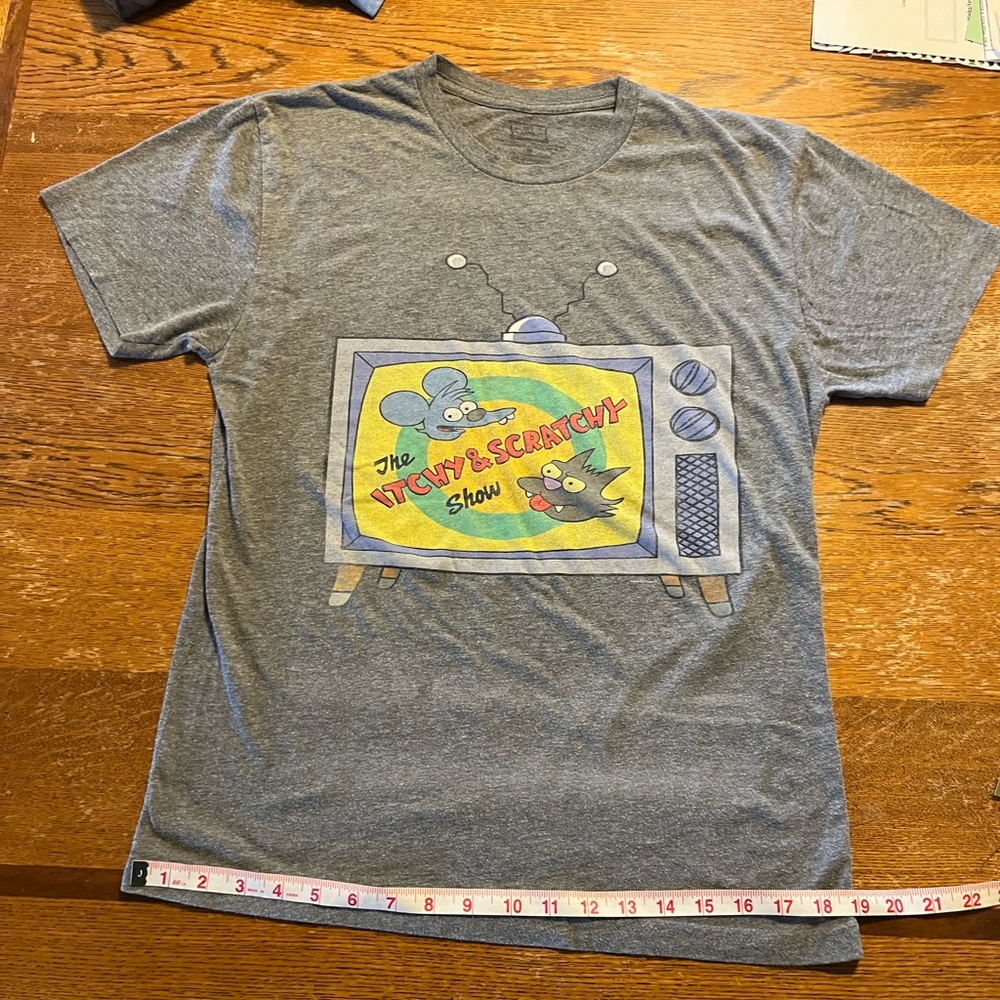 Gray “Itchy & Scratchy Show” T-Shirt (Simpsons)